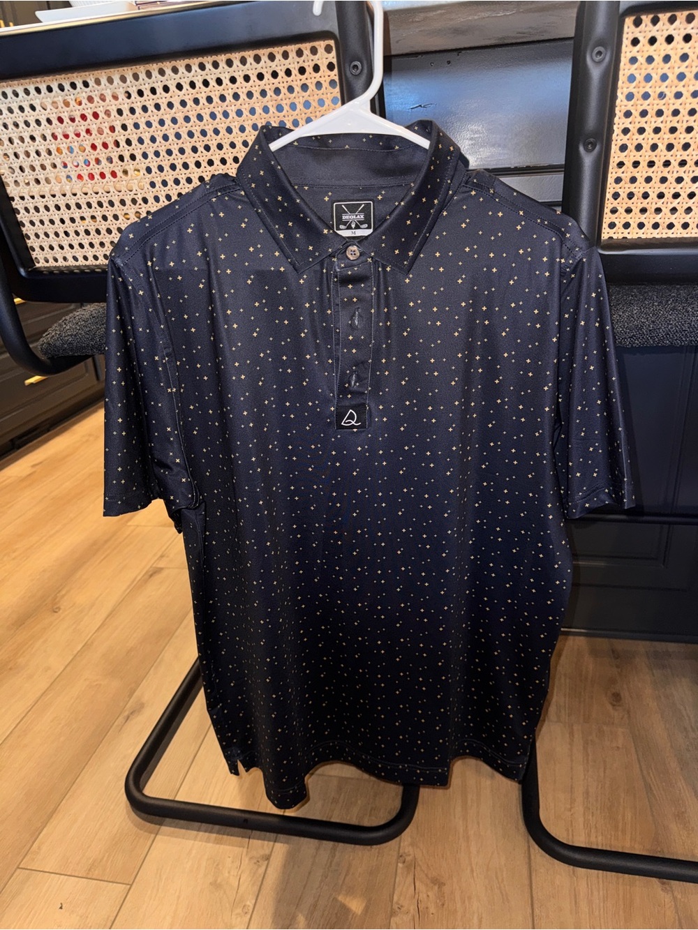 Two Short-Sleeve Golf Polos - Deolax and Back Pin both Medium - Picture 6 of 9